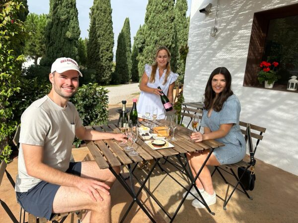 Lunch at a winery in Penedes