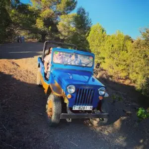 Priorat jeep entre viñedos