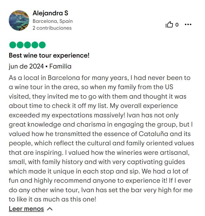 Trip Advisor Winery tour